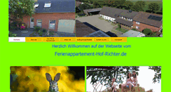 Desktop Screenshot of ferienappartement-hof-richter.de